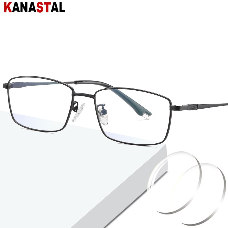 en's Light ng eading lasses ew ure itanium Eyeglasses Frame yopia resbyopia rescription Lens Opts Eyewear. 