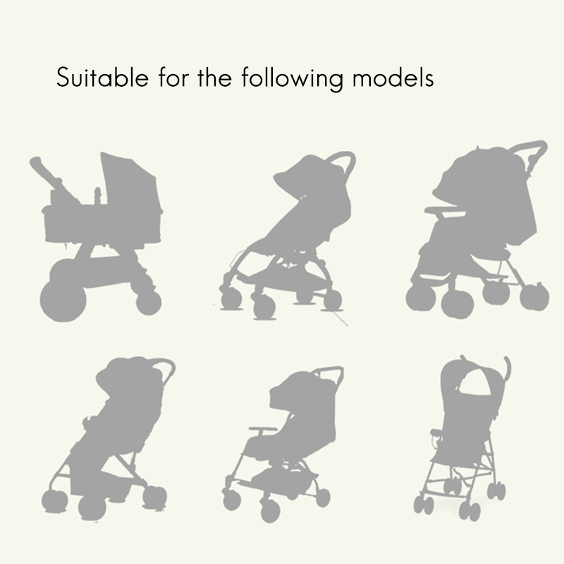 Universal Stroller Rain Cover Waterproof Wind Dust Shield Baby Stroller Pushchair Pram born Stroller Cover-Black. 