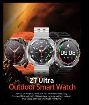 Z7 ultra smart watch waterproof, sos,navigation system,bt calling
