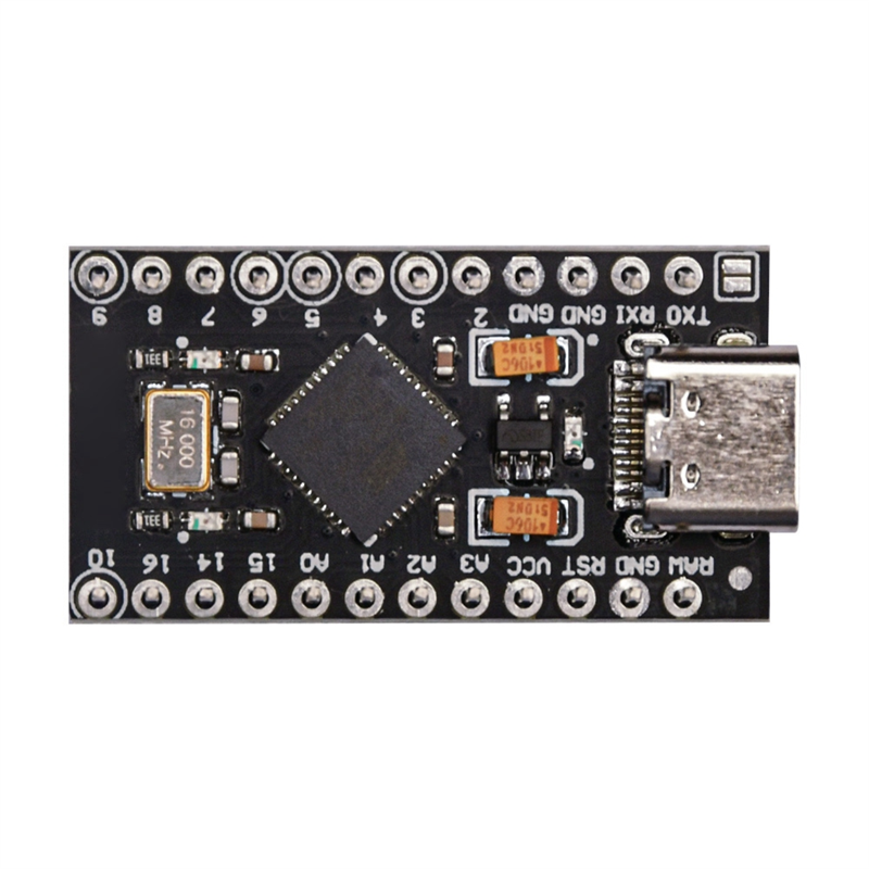 Atmega32U4 Type-C Mini USB Pro Micro-for Atmega32U4 3.3V/16Mhz Module Spare Parts Accessories with 2 Row Pin Header for. 