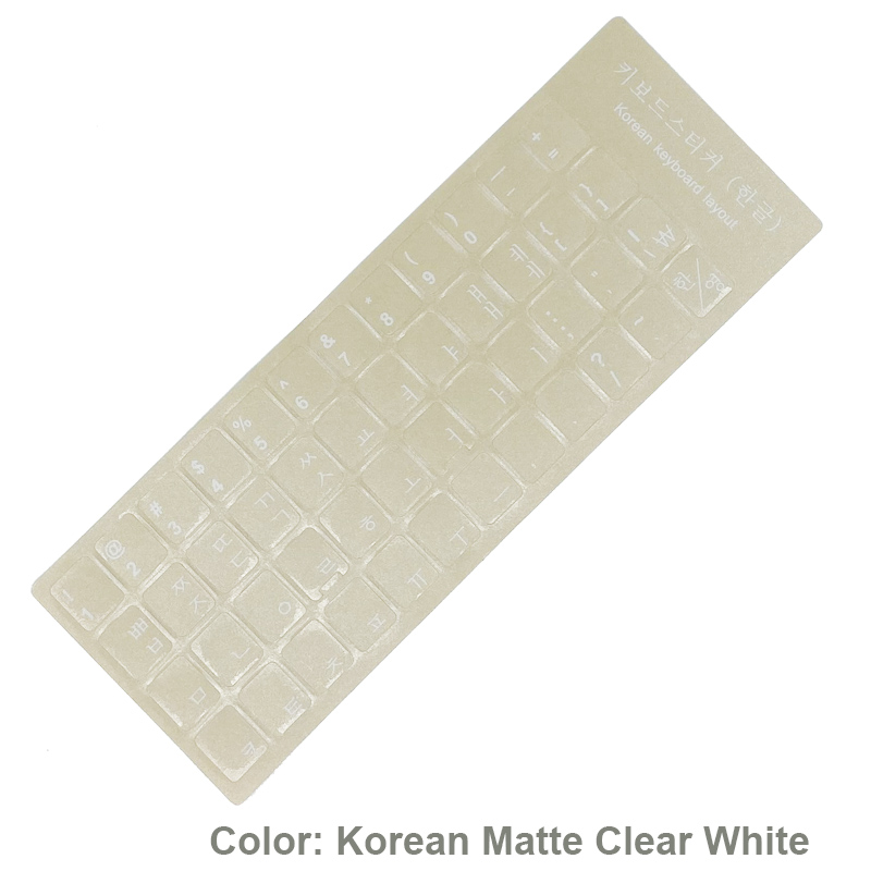 【WSJJ Store】SR Korean Keyboard Stickers 6 Colors Standard Layout Letters Alphabet For Computer 10-17" Laptop Accessories. 