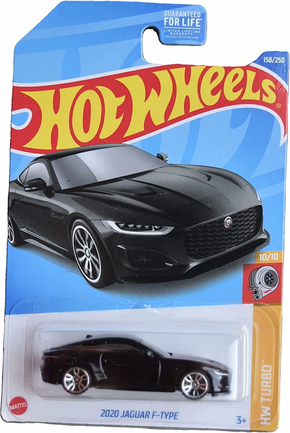 Hotwheels 2020 Jaguar F-Type Color Black, Scale - 1:64