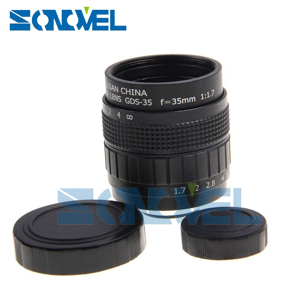 FUJIAN 35mm F1.7 CCTV TV Movie lens+C Mount+Macro ring for Sony E Mount Nex-5T Nex-F3 Nex-6 Nex-7 Nex-5R A6300 A6100 A6500 A5100. 