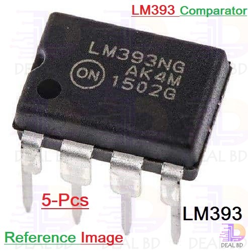 2Pcs LM393 Low Offset Voltage Dual Comparator IC LM 393 Dual Supply Operation IC DIP 8 Pin IC. 
