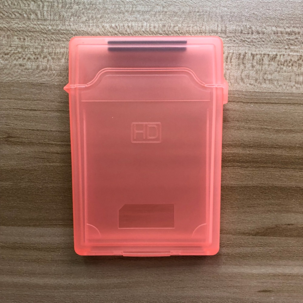 New 2.5 Inch Hard Disk Storage Box Strong Buckle Transparent Hard Drive Storage Case Multiple Colors PP Hard Drive Protective Cover SSD. 