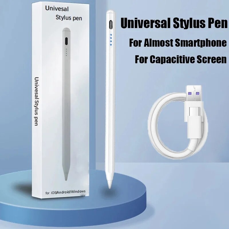For Samsung Galaxy Tab A9 Plus 11 A9 8.7 2023 S9 FE Plus S9 S8 Plus S7 FE A8 A7 S6 Lite Universal Stylus Pen With Charging Cable. 