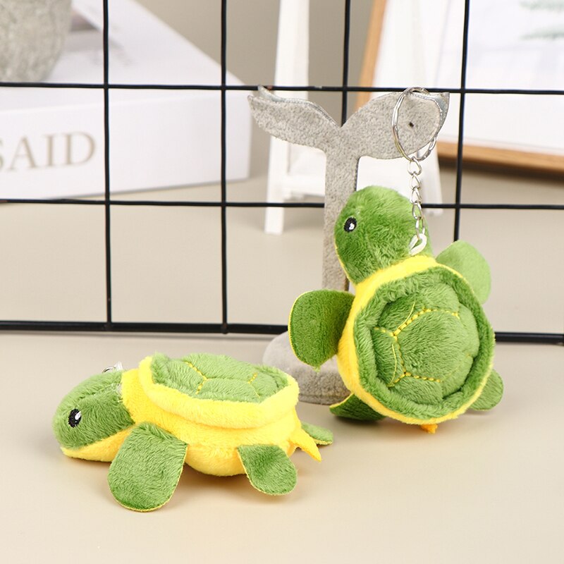 1c 10C Cute urtle oll Stuf oll Cartoon Soft lush oy eychain ag endant id ift. 