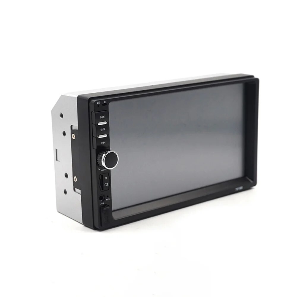 2 din Car MP5 Player USB Bluetooth 7018B Short Body Touch Screen Car Stereo 7 HD Multimedia Player Rear View Camera Input. 