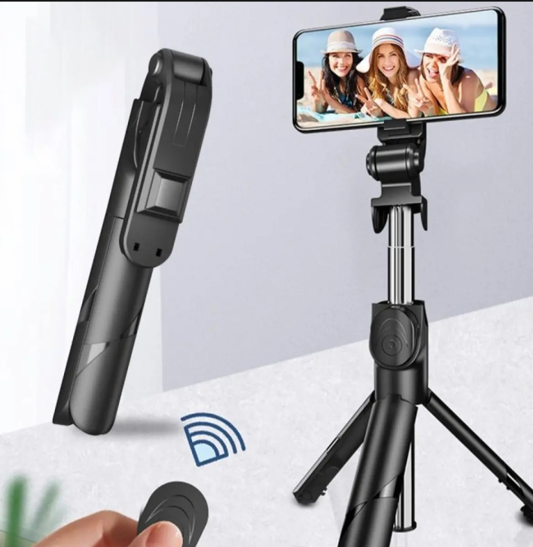 Premium flexible 2 in 1 Bluetooth Selfie Stick Tripod Remote Control Selfie Stand. 