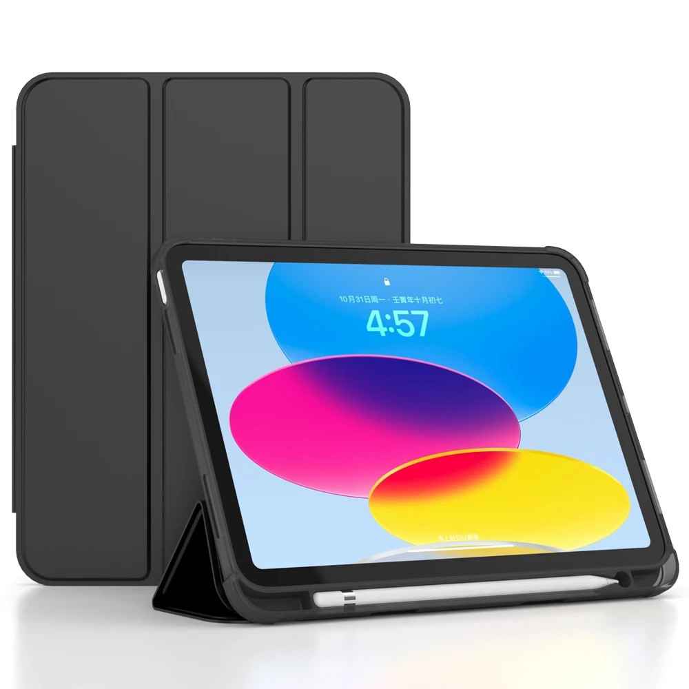 For iPad 10 10th Generation Case with Pencil Holder Silicone Back Cover For iPad Pro 11 Air 5 10 9 10 2 9th 10th Gen 2022 A2696. 