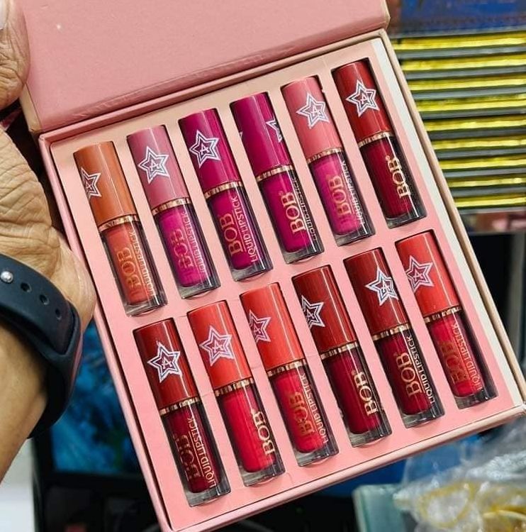 BOB Enjoy Yourself Matte Liquid 12 Color Lip Gloss Set 12 pcs