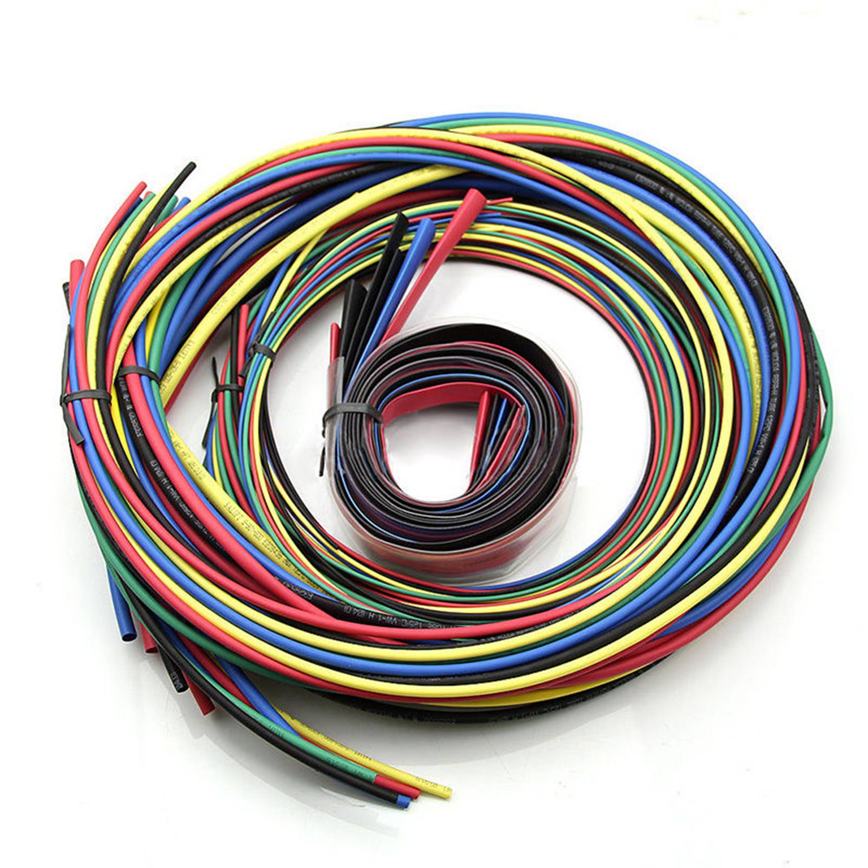 2X 55M/Kit Heat Shrink Tubing 11 Sizes Colourful Tube Sleeving Wire Cable 6 Colors