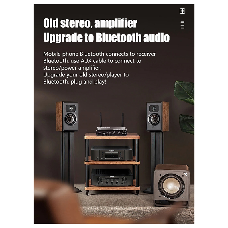 New LY18 HIFI Lossless Bluetooth Receiver Long Distance Bluetooth Adapter 5.4 Adapter Audio Wireless Receiver 6 in 1. 