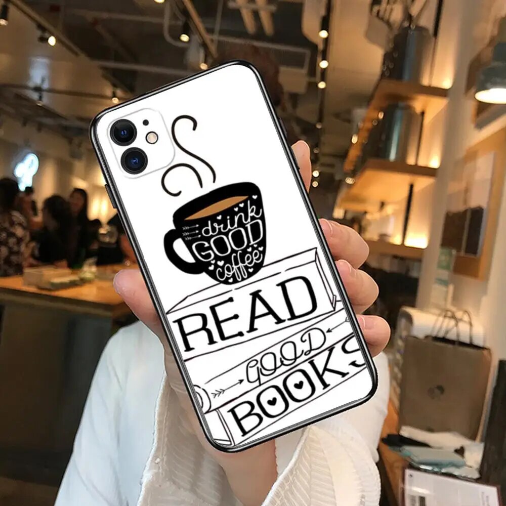 OK but first coffee Phone Cases For iphone 13 Pro Max case 12 11 Pro Max 8 PLUS 7PLUS 6S XR X XS 6 mini se mobile cell. 