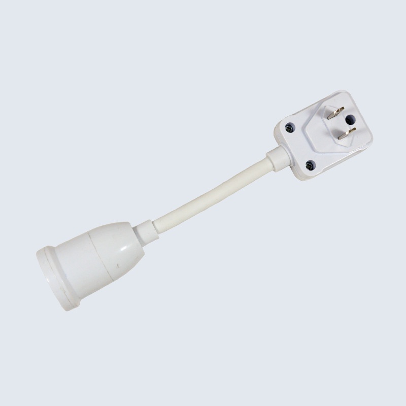 E27 Screw Socket In-line Lamp Holder with On/Off Switch for Home Light Fixtures Socket Converter Bulbs Plug/Adjustable Socket Adapter for Plastic Direct Plug In Light Bulb. 