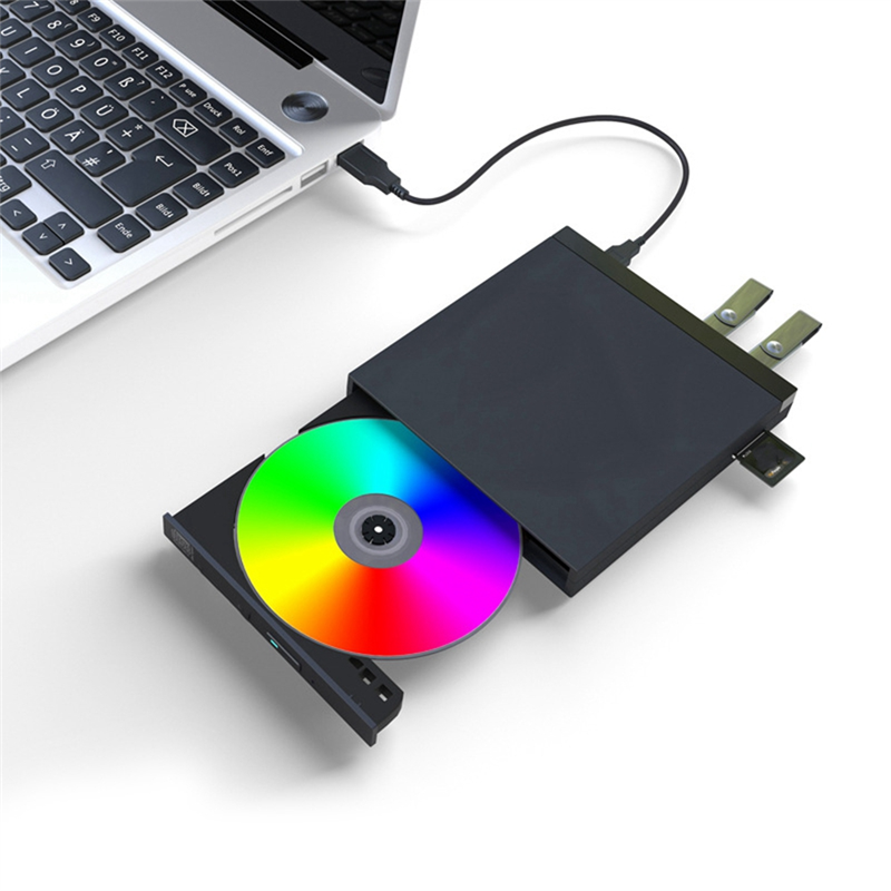 USB 3.0 External CD/DVD Optical Drive CD/DVD Player for PC Laptop. 