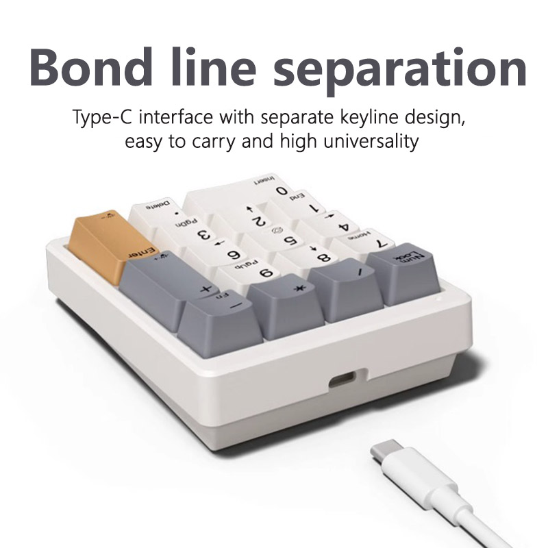 Magicforce Mf17 Key Mechanical Numeric Small Keyboard Computer External Green Tea Custom Plug And Pull Shaft Kit Rgb Colorful. 