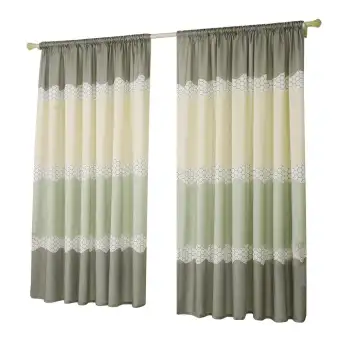 2pcs Simple Sheer Voile Tulle Drapes For Living Bedroom Windows