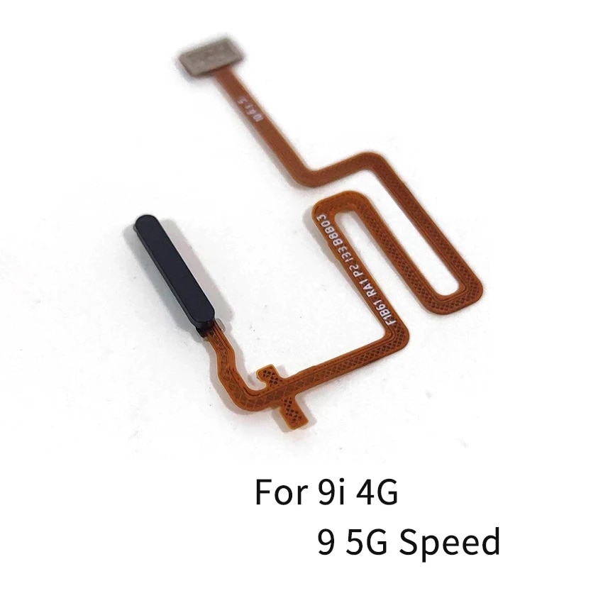 For Realme 9 9Pro 9i 95GSpeed Power Button Fingerprint Sensor Flex Cable Repair Parts. 