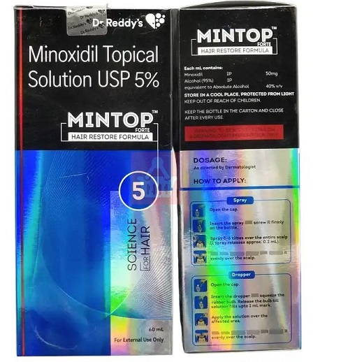 Mintop Minoxidil 5% Hair Restore Formula - 60ml. 