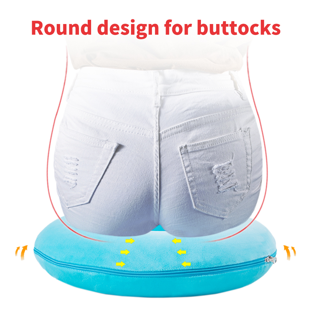 Premium Quality - Donut pillow cushion cushion foam seat cushion to reduce tailbone pain - pillow - Innovative Design. 