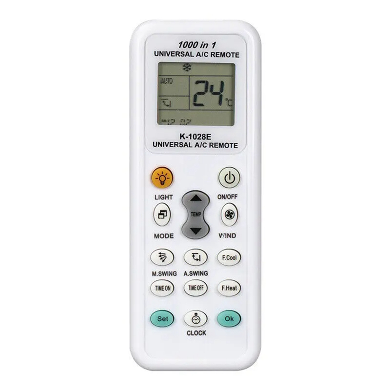 K1028E 1000 in 1 Universal Remote Control LCD Controller for Air Conditioner Low Power Consumption Remote Controller