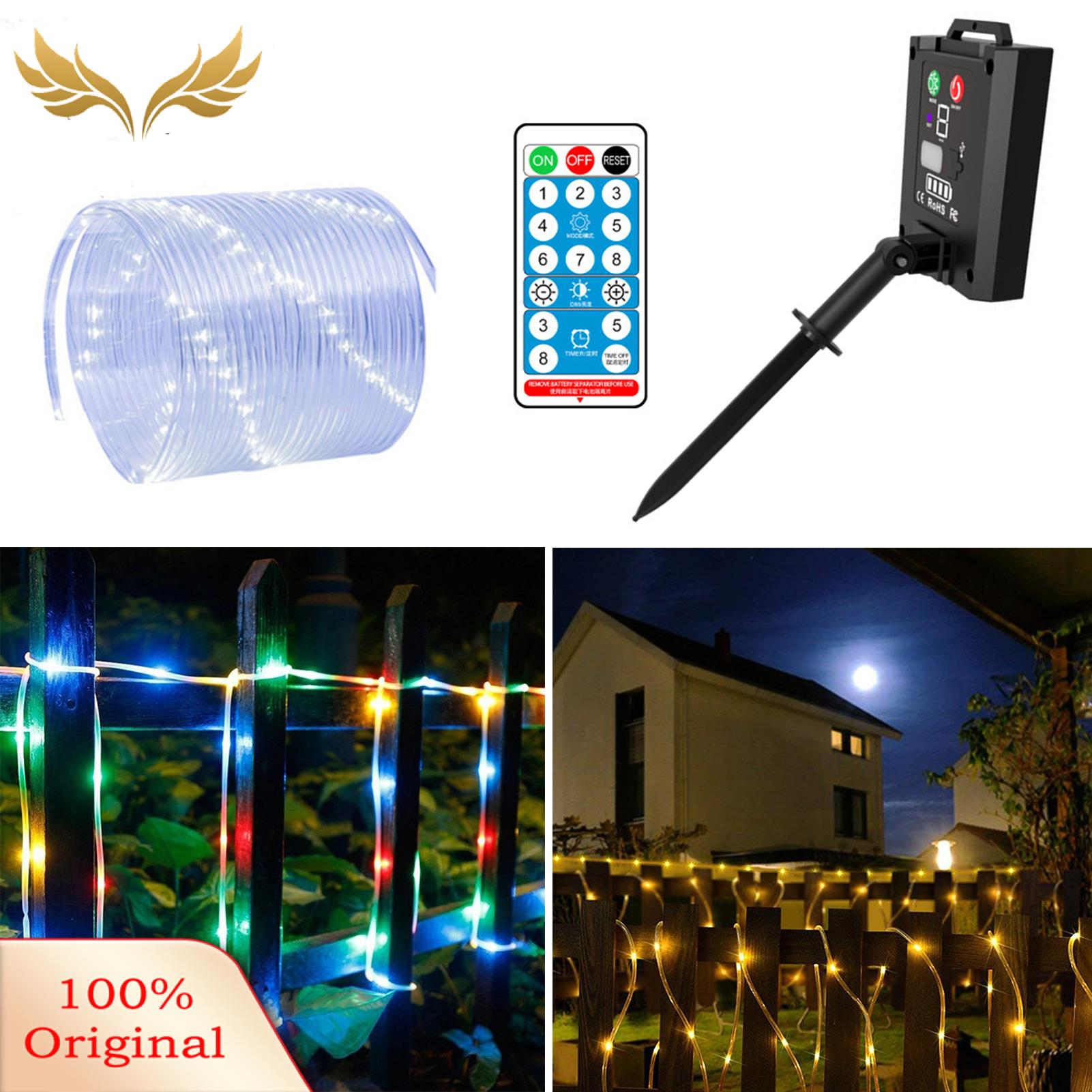 Decorative Umbrella String Lights Outdoor Solar Umbrella Lights String Lamps with Remote Control Waterproof Fairy Lights for Garden Patio Decor 8 Modes Brightness Adjustment. 