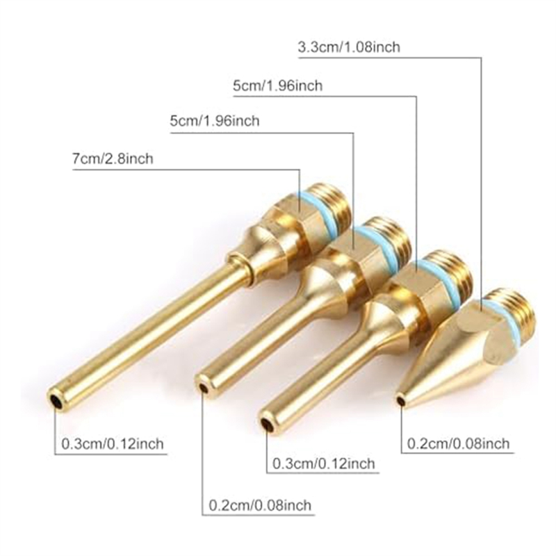 Copper Nozzles for Hot Glue Tools Sturdy Nozzle Tips Kit for Craft School Fine Tip Nozzle, Metal. 