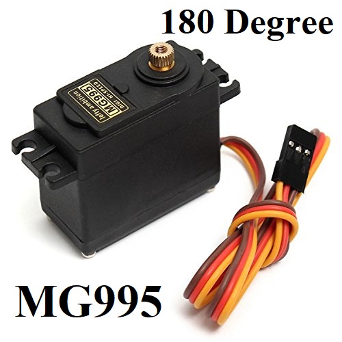 180 Degree MG995 Servo Motor High Torque Servo Motor MG995 Metal Gear 180° Rotation Standard Quality MG995 Gear Motor Tools Sets. 