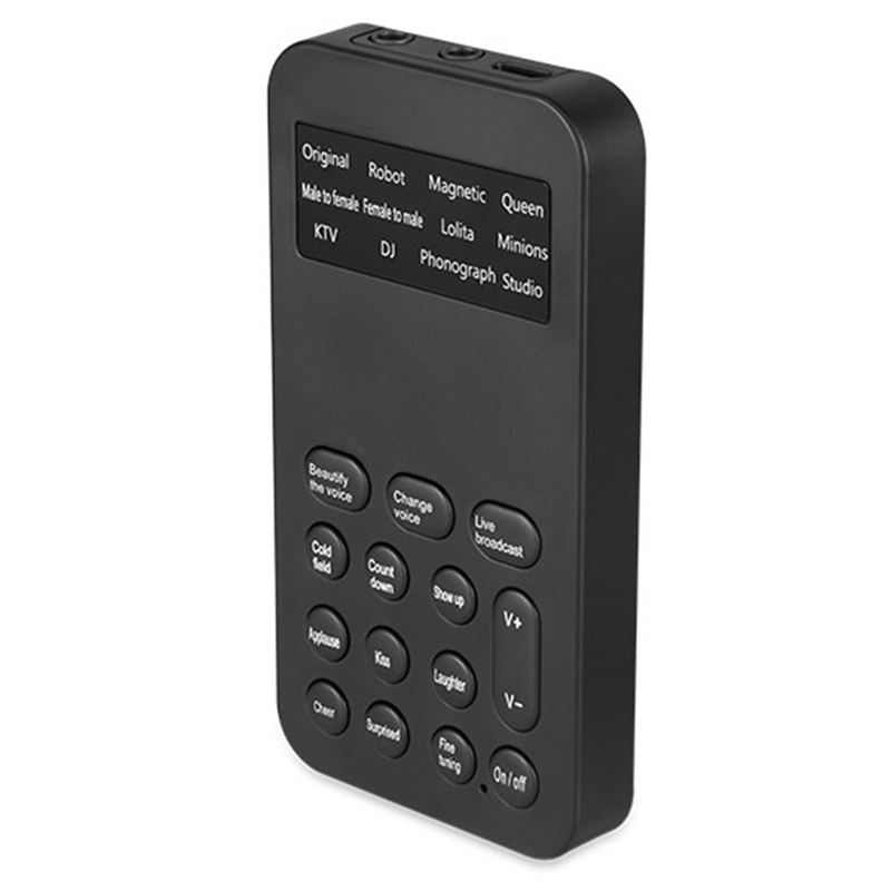S9 Voice Changer 12 Voice Changing Modulator with Adjustable Voice Functions Phone Computer Sound Card Mic Tool, Fine Workmanship. 