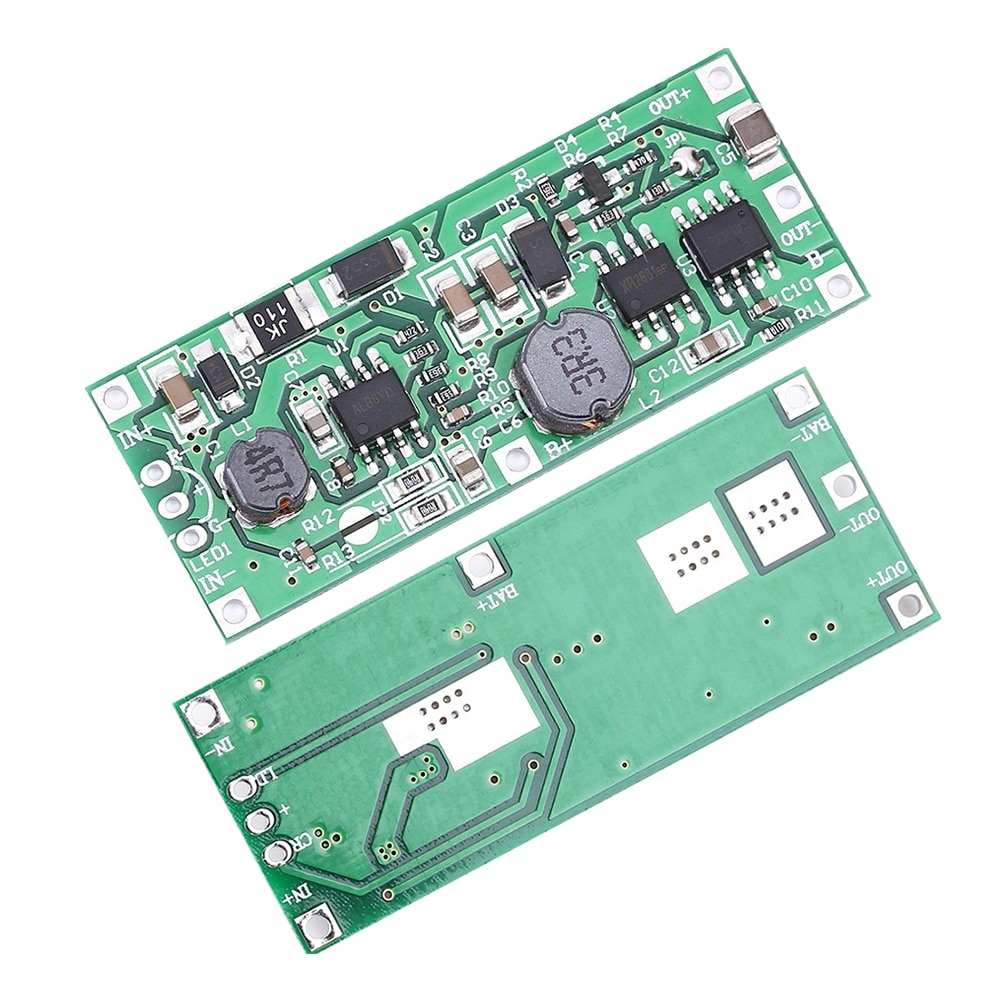 DC UPS 5V-12V to 9V 12V 1A Uninterrupted Charging Module 18650 Lithium Battery Boost Step Up Power Supply Voltage Converter Board. 