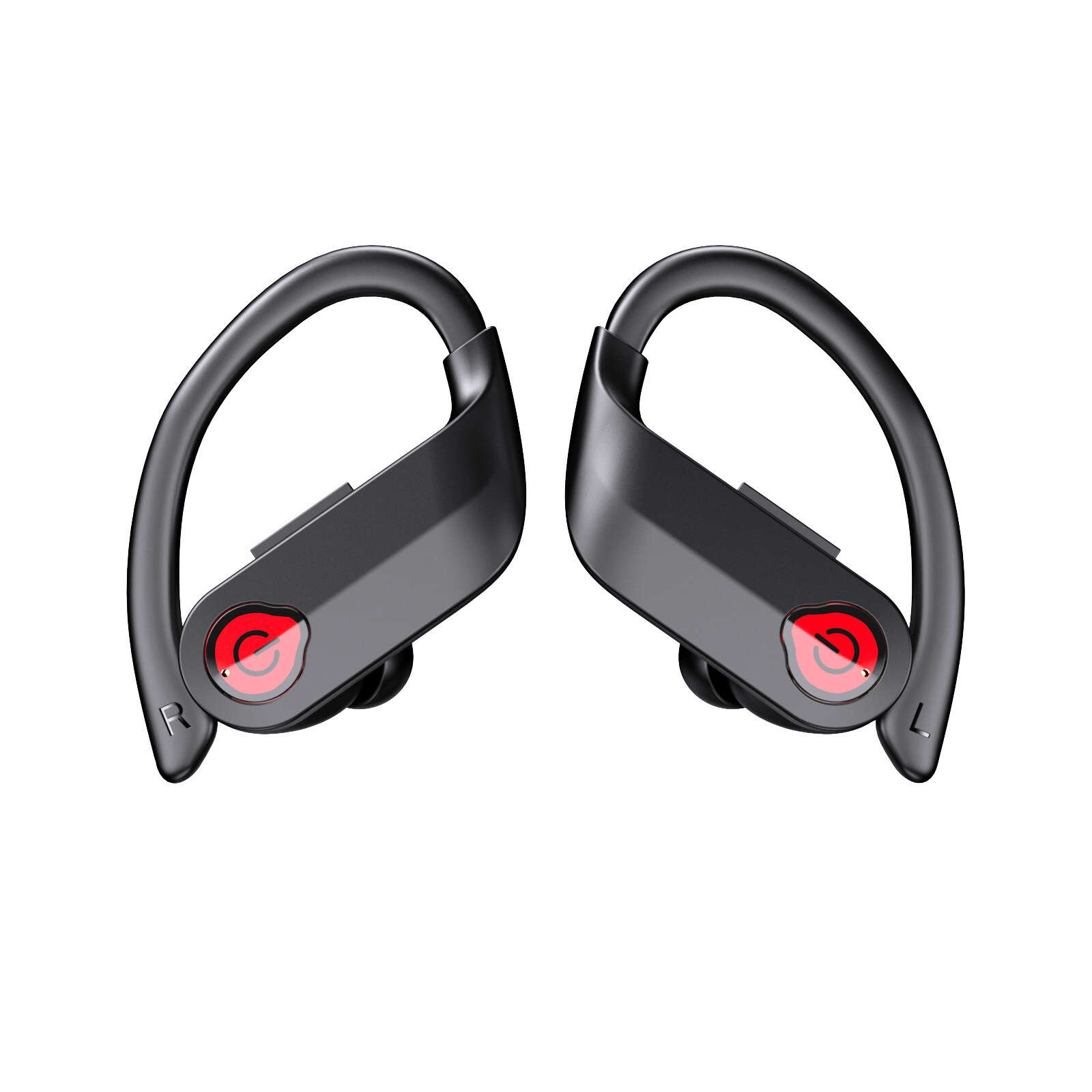 Q62-7 New TWS True Wireless Bluetooth Headphones with Large Capacity Digital Display Charging Case Ear Mounted Sports Earphones. 