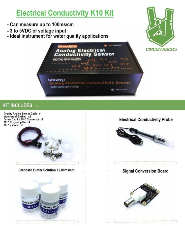 Circuitrocks Electrical Conductivity K10 Sensor Kit for Arduino | Daraz ...
