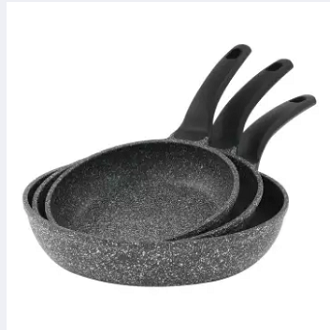 Fessele Marble Granite Effect Stone Reinforced Induction Non-Stick Frying Pan. 
