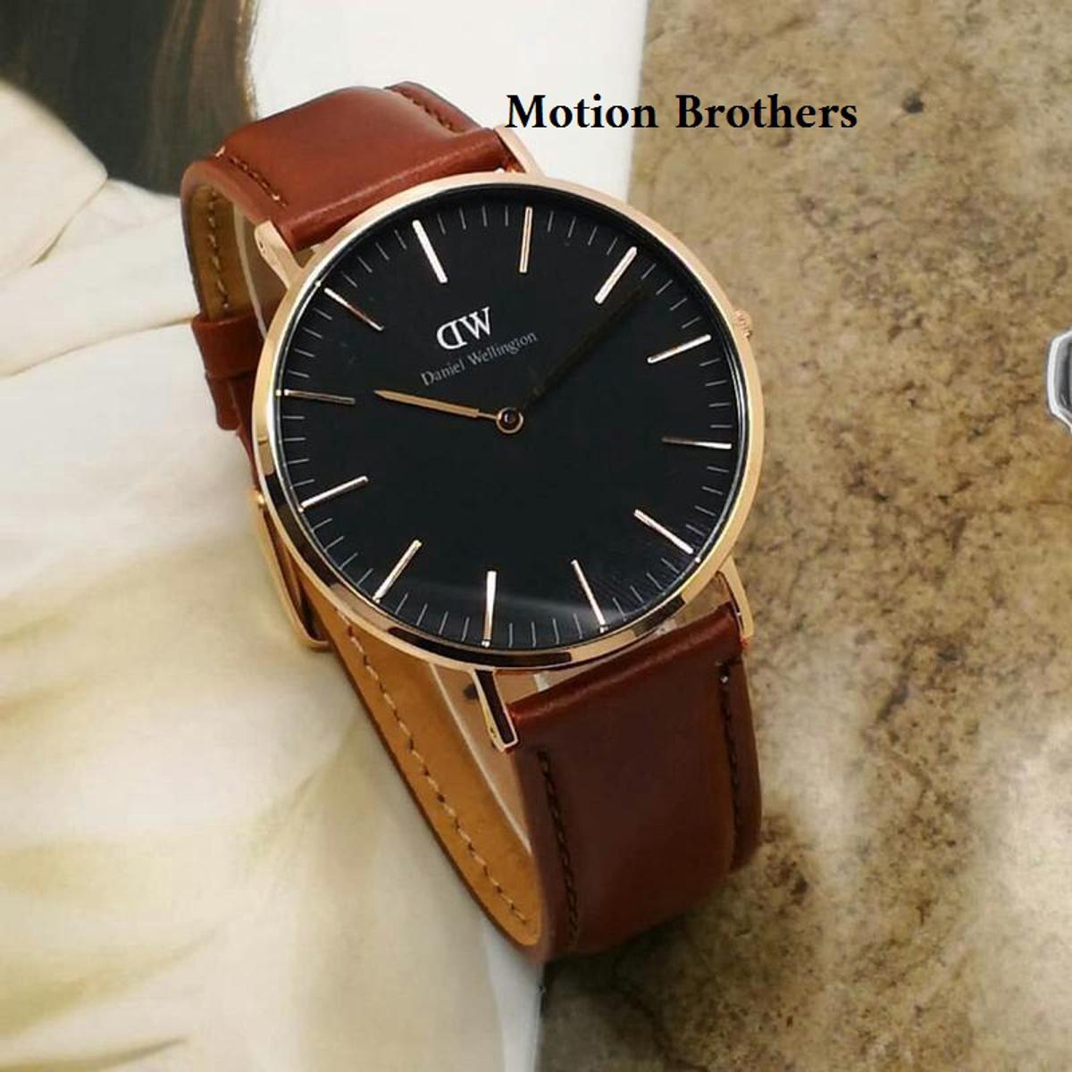 HDFHG W_D Artificial Leather Watch For Men's