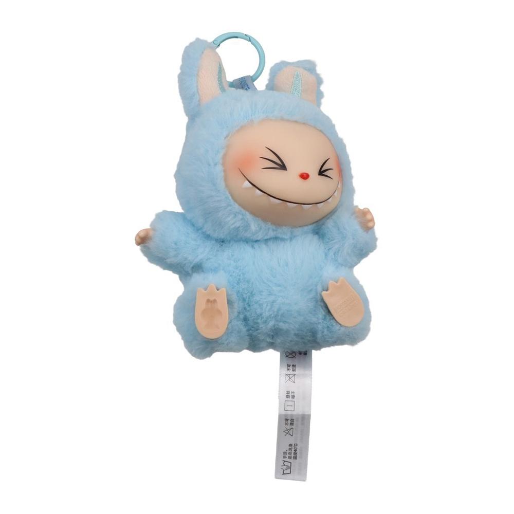 Desktop Decoration Have a Seat Labubu Plush Figure Keychain Pop Mart V.2 Series Sitting Party Labubu Model Sitting Posture 15cm Labubu Have a Seat Toy Kids