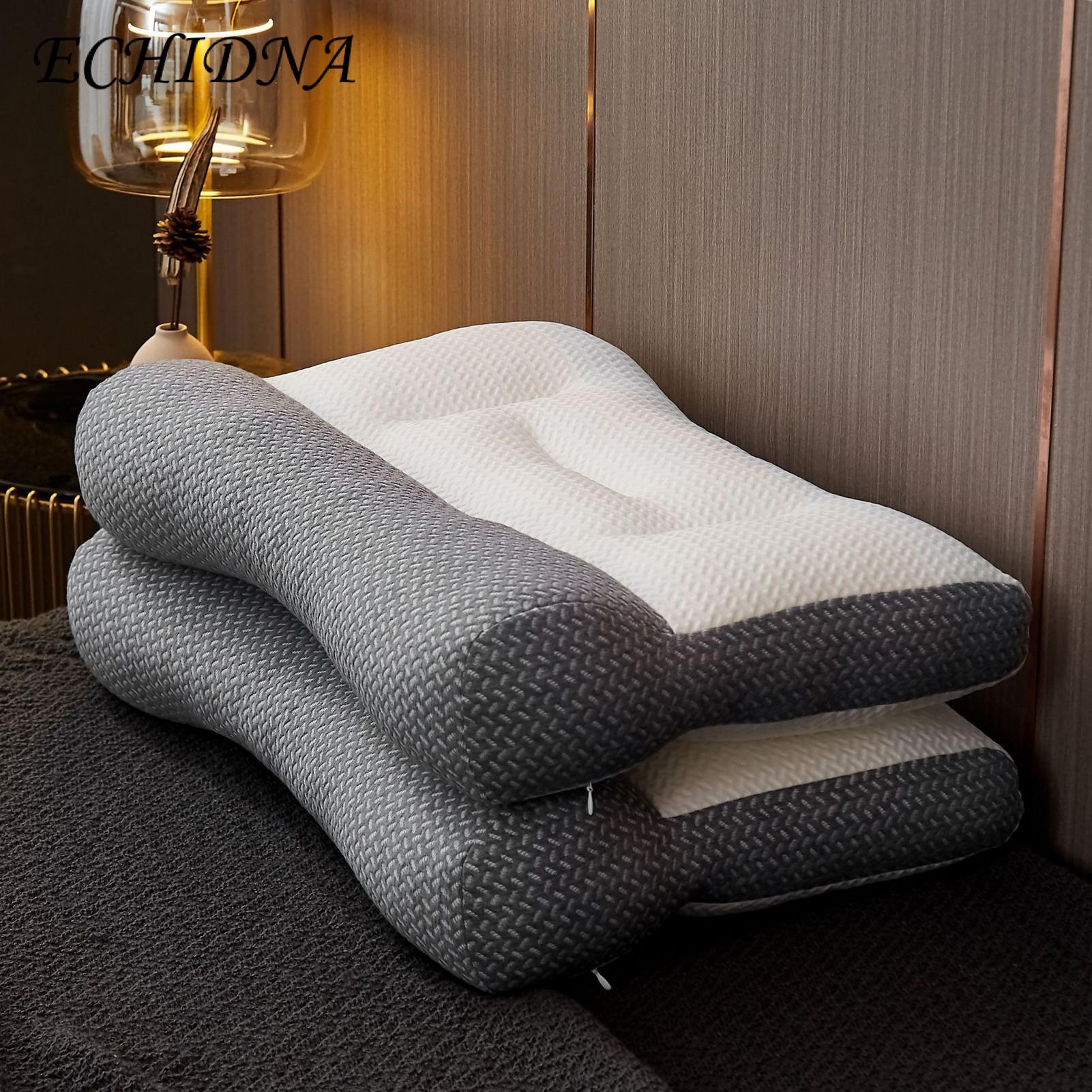 ECHIDNA Cervical Pillow Ear Groove Design Ergonomic Reverse Traction Pillow. 