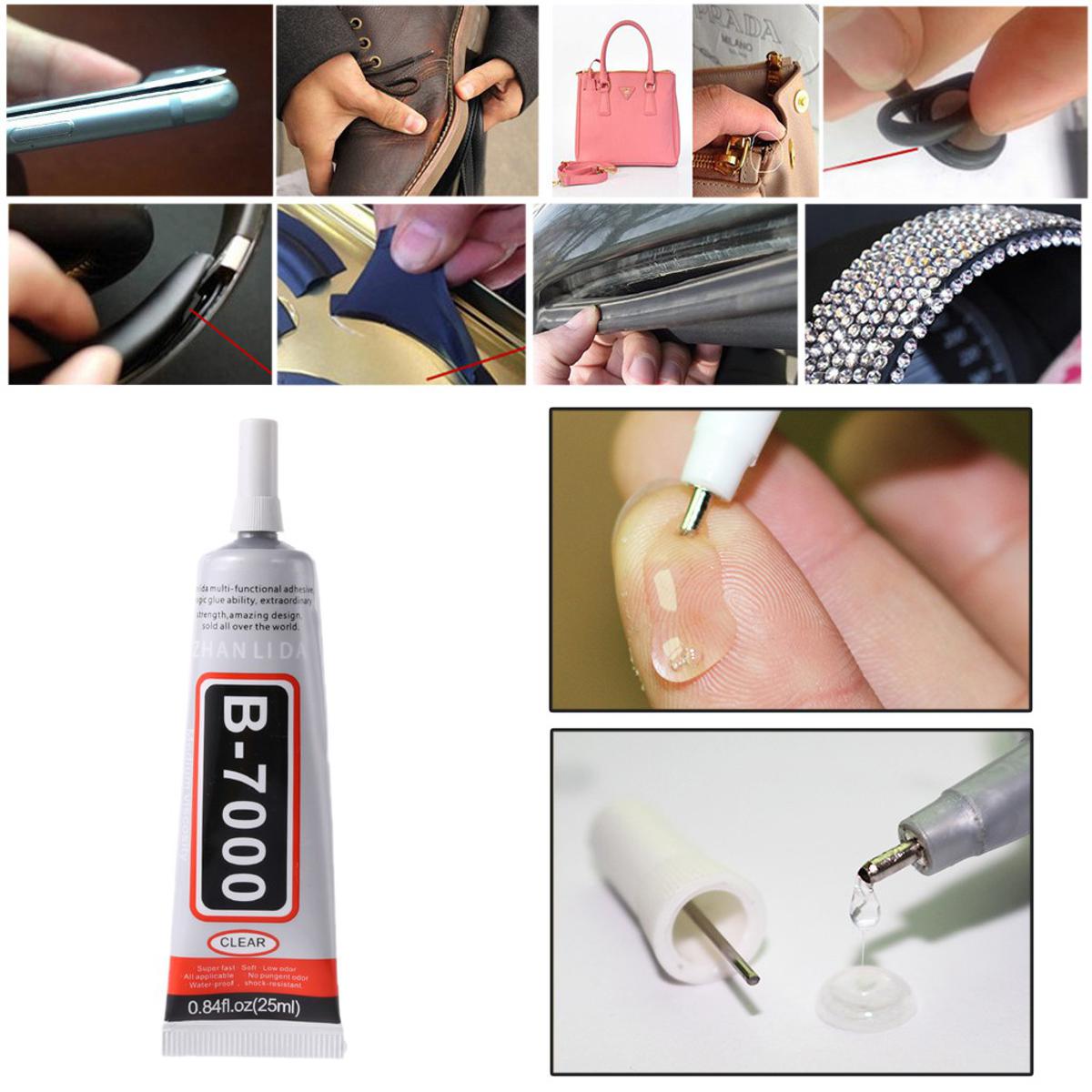 E7000 Adhesive Glue, Medium Viscosity, Multi-Purpose Adhesive Self-Leveling  Formula, suitable for DIY Jewelry Making, DIY Smartphone Case, Gravity