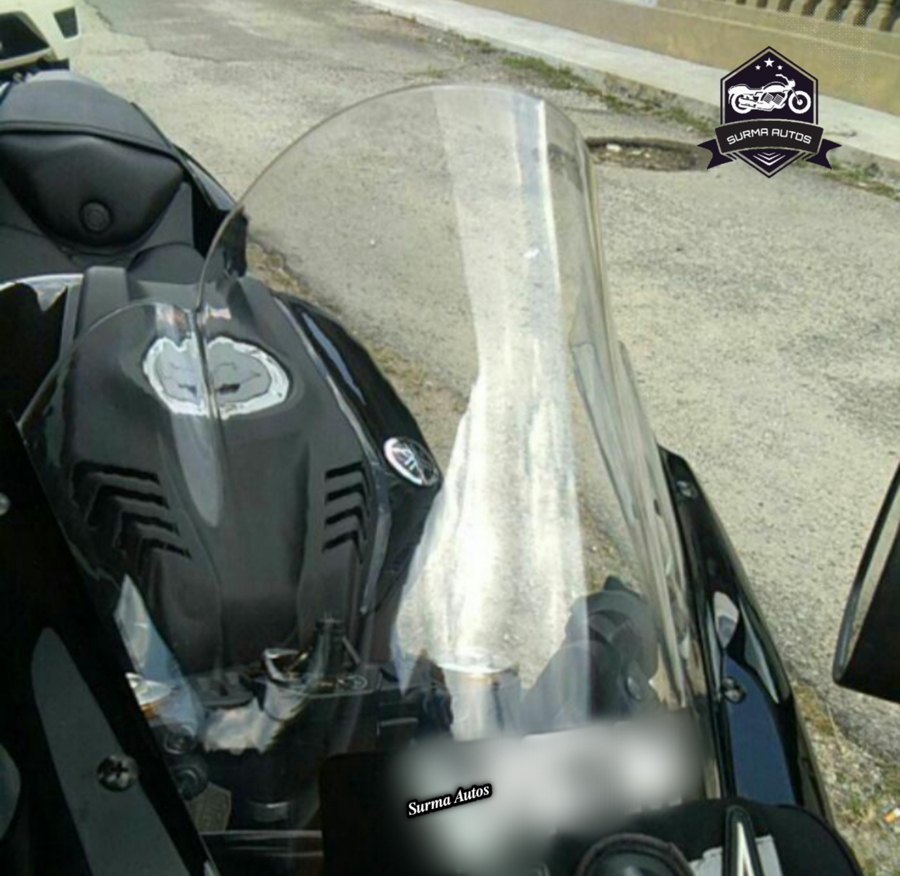 Motorcycle Windshield Windscreen Visor Compatible for YAMAHA R15 V3. 