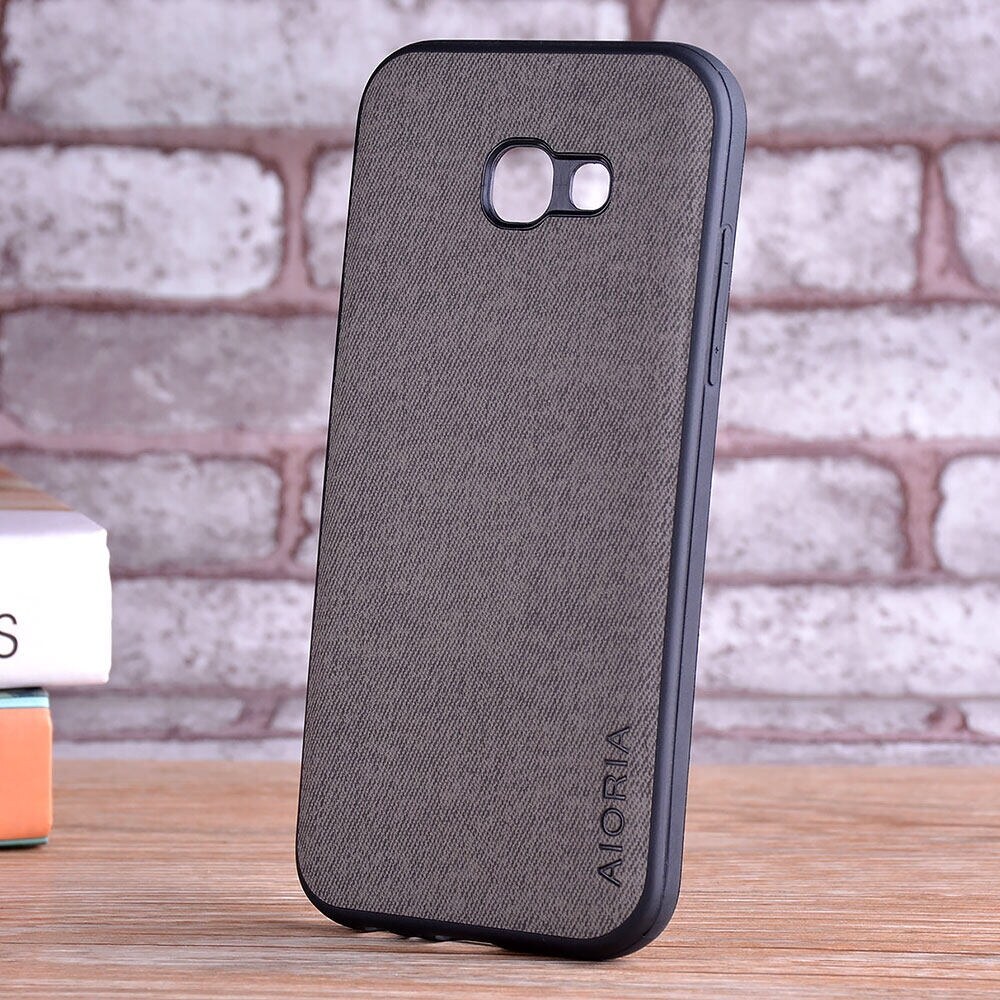 lthmy for Samsung Galaxy A5 2017 Case Luxury fashion textile Leather skin soft TPU beside hard PC phone cover case new design. 