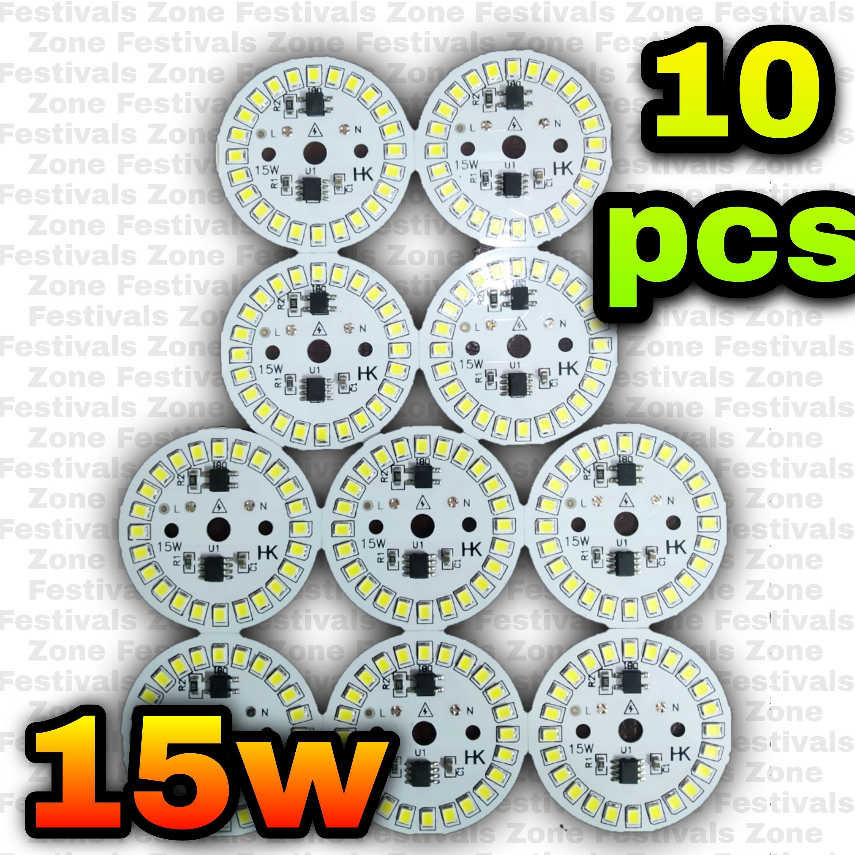 Fz 10 pcs 15 watt Led plate No Need Driver circuit