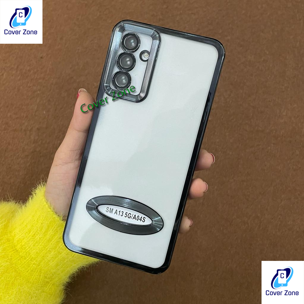 For Samsung Galaxy A13 5G / Samsung Galaxy A04S Logo View with Camera Lens Protector Soft Slim CD Back Cover For Samsung A13 5G / Samsung A04S Phone Case. 
