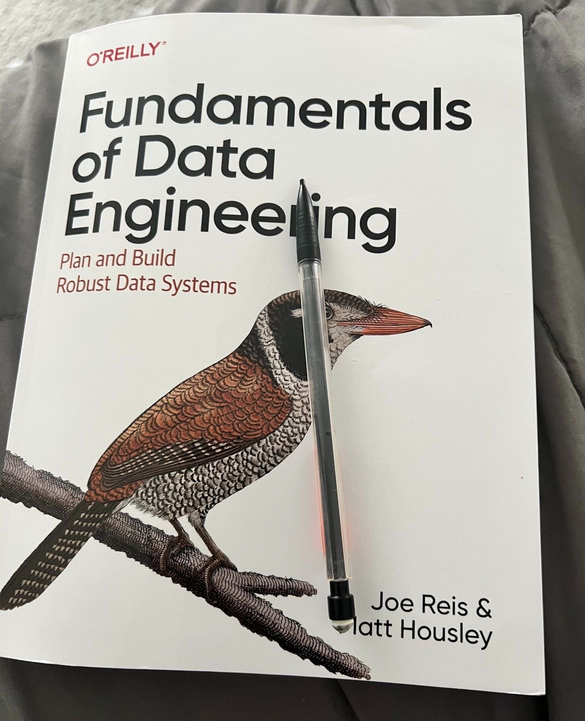 Fundamentals of Data Engineering: Plan and Build Robust Data Systems by Joe Reis and Matt Housley. 