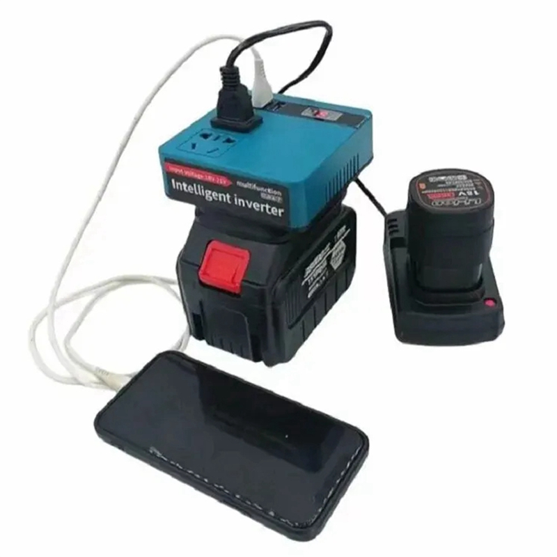 Power Source Inverter for Lithium Battery, AC220V/DC5V/20V for Outdoor Operation. 