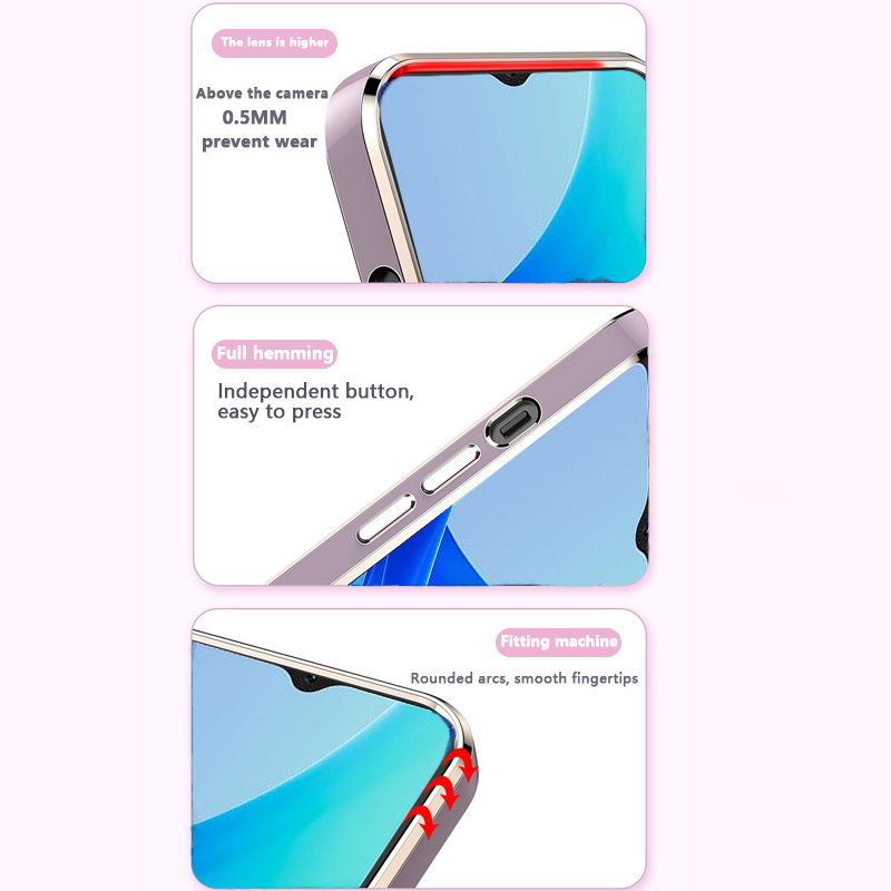 Tokifu For OPPO K10 5G Back Cover + Wrist Strap Fashion Shiny Maple leaf Plating Square Bumper Phone Case Soft TPU Silicone Shockproof Protective Phone Case. 