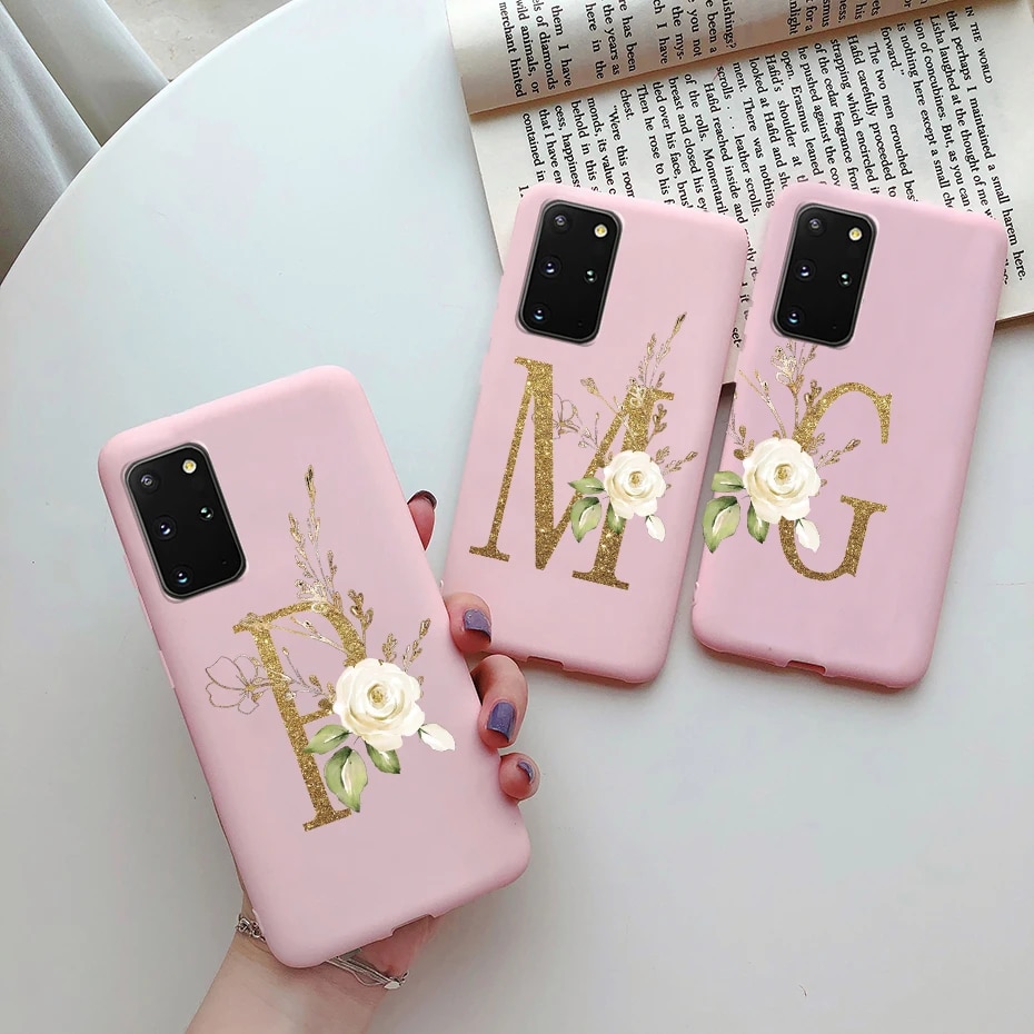 For Samsung Note 20 S20 Case Cute Letters Silicone Soft Back Cover For Samsung Galaxy Note 20 S 20 S20 Plus S20 Ultra Phone case. 