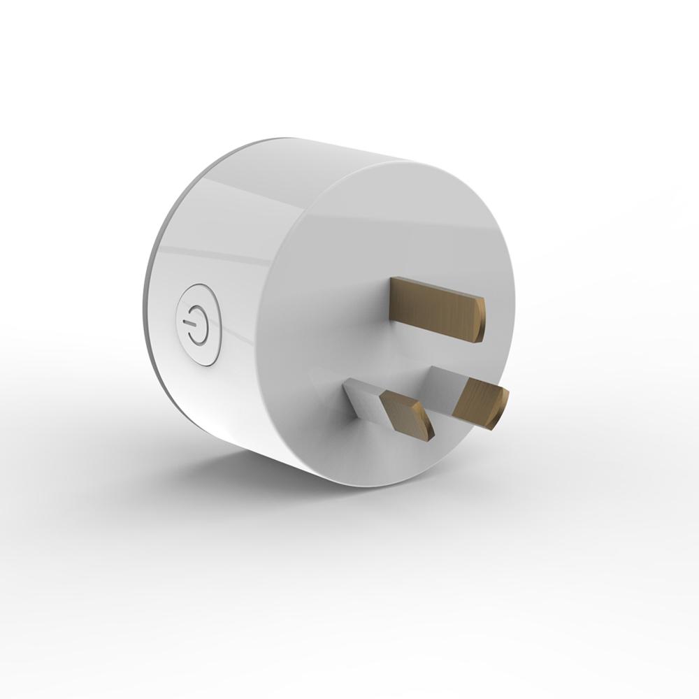XS-A18 AC100-240V 10A AU Plug WIFI Control Socket Wireless Timer Switch Outlet With RGB LED Light Voice Control -. 