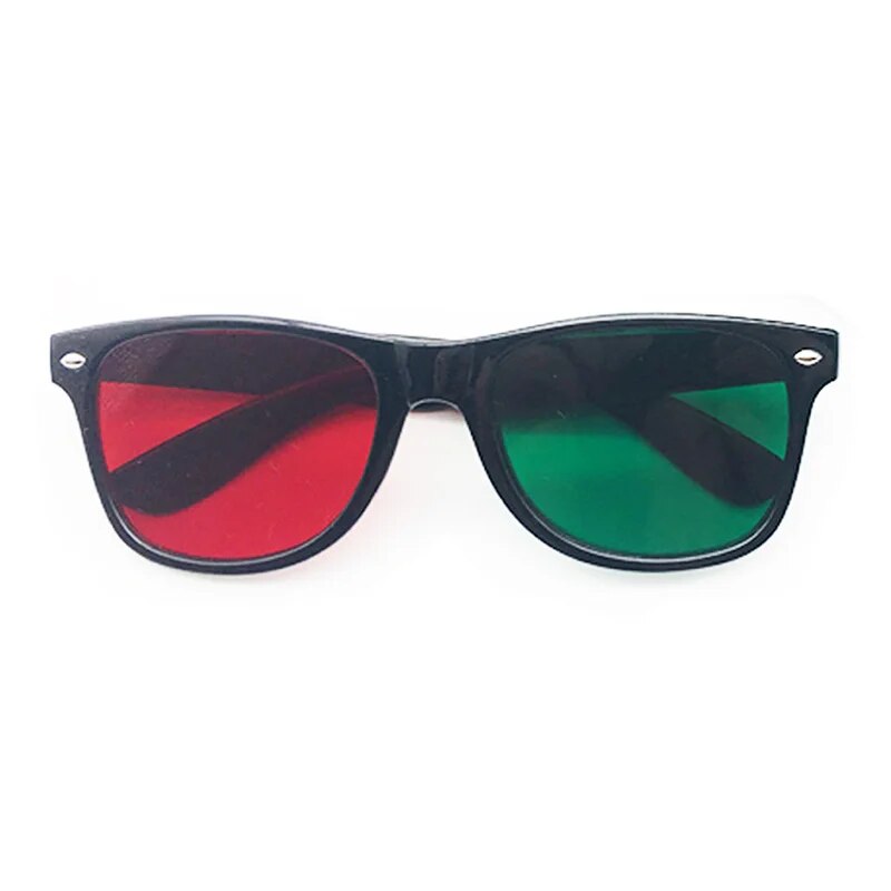 1pcs Professional Green Red Filter Glasses Blue Red Eyeweare Visual Function Test Tool For Amblyopia Training D03. 