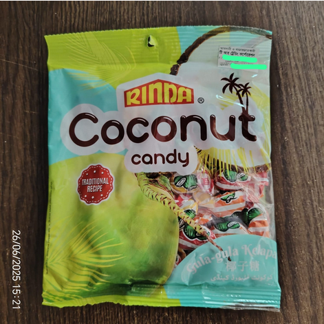Rinda Coconut Candy 120g-Malaysia