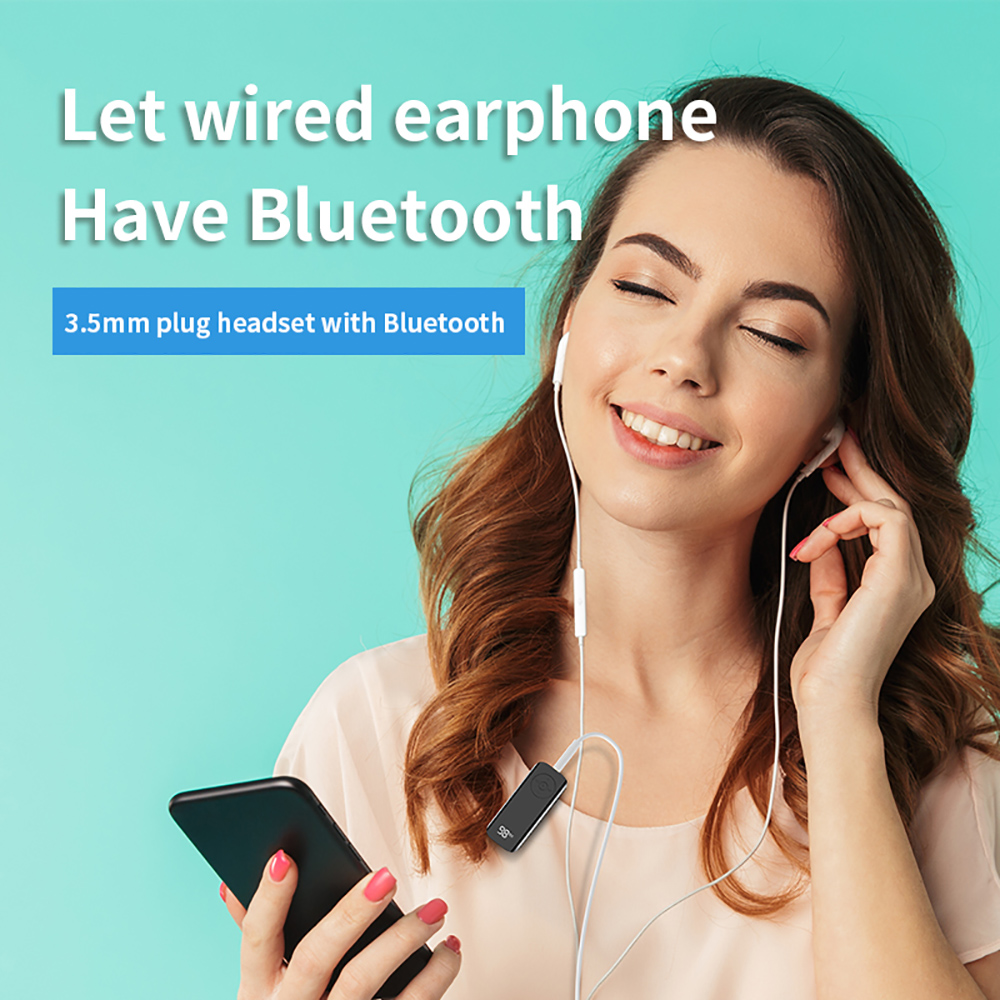 LED Display 2 in 1 Bluetooth Wireless Adapter BT 5.3 Receiver Transmitter RX TX With TF Card Stereo 3.5mm AUX Audio Player. 
